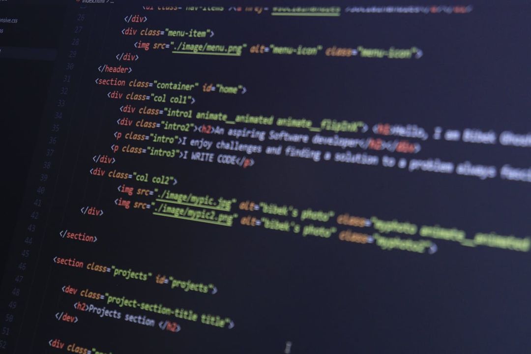 Fondo de código de programación